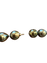 Load image into Gallery viewer, - Black &amp; White Double Strand -   Tahitian Black w/ White South Seas Pearl Strand
