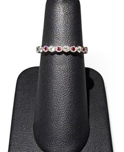 Load image into Gallery viewer, 14KWG Ruby &amp; Diamond Band
