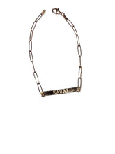 Load image into Gallery viewer, 14KRG “HANALEI/ KAUAI” engraved Paperlink Bracelet
