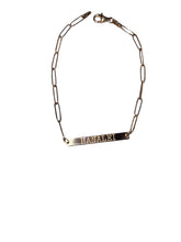 Load image into Gallery viewer, 14KRG “HANALEI/ KAUAI” engraved Paperlink Bracelet
