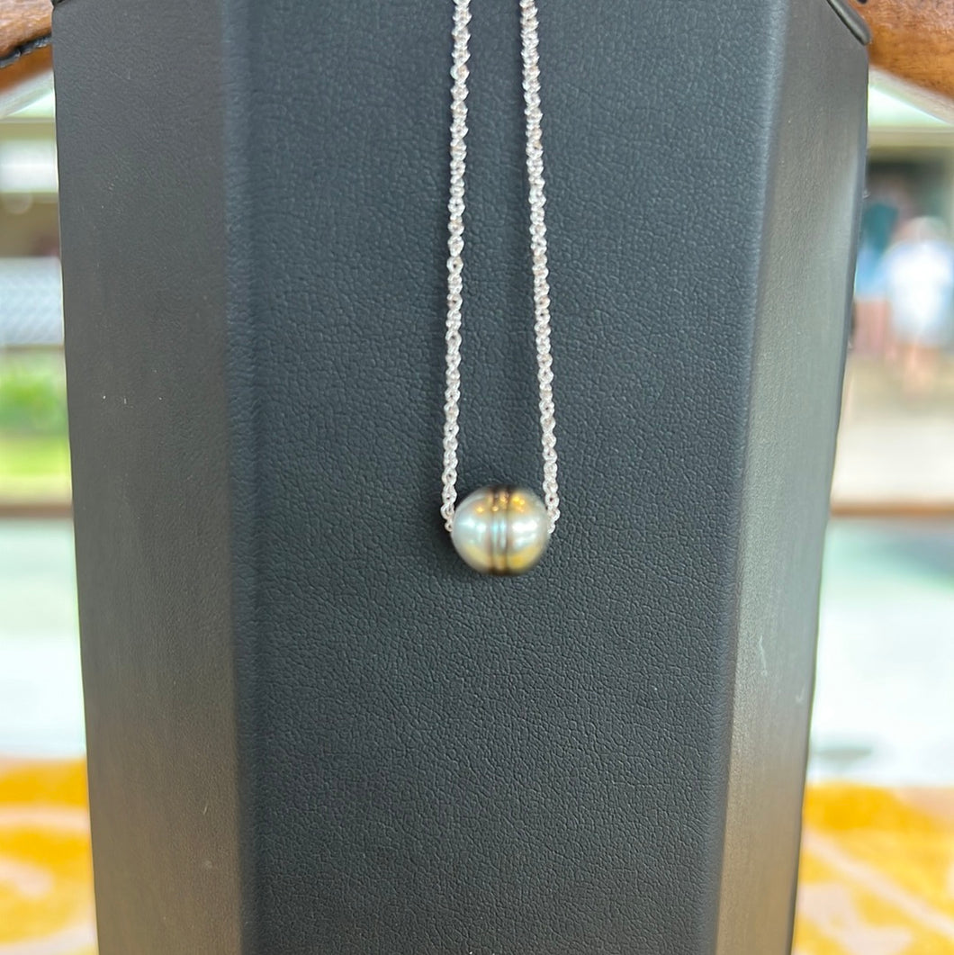 14KWG Tahitian Pearl Slide Necklace