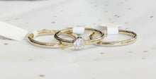 Load image into Gallery viewer, 14KWG Diamond Solitaire Stackable Ring
